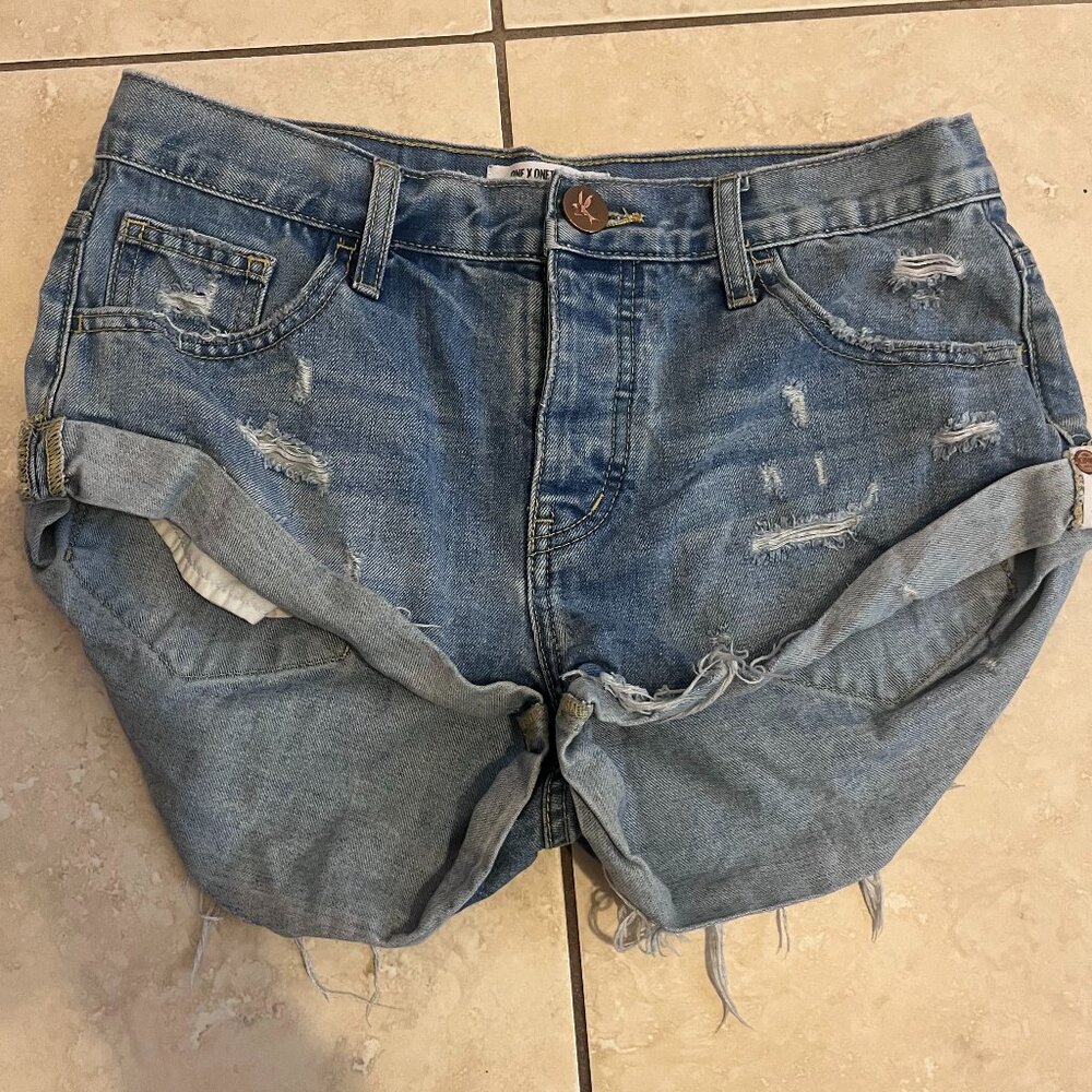 One x One Teaspoon blue jean Bandits.